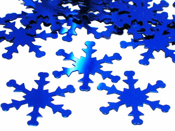 Royal Blue Snowflake Confetti